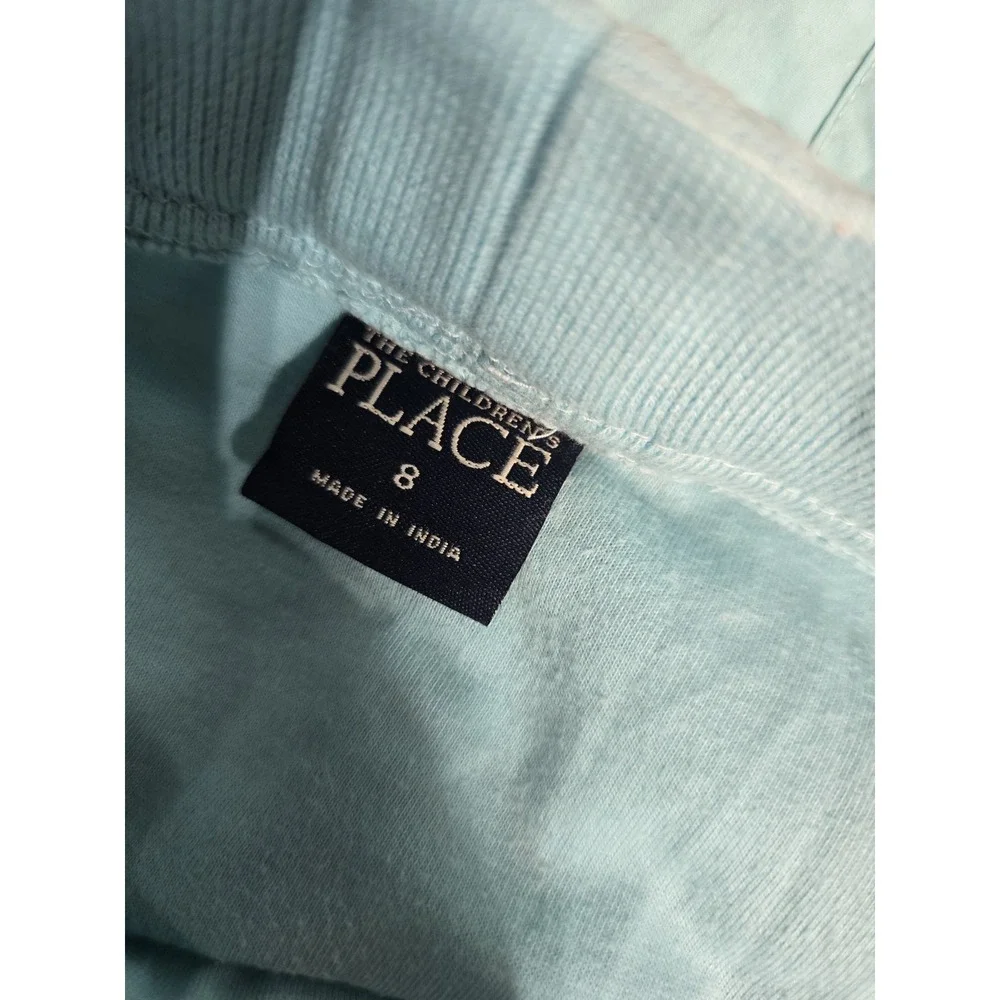 The Children's Place Girls Maxi Skirt Y2K Blue Drawstrings Embroidered 8